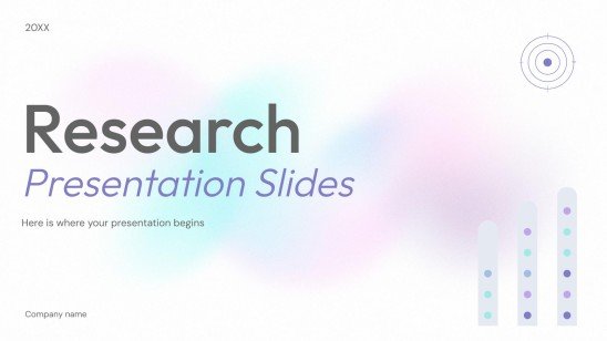 연구 발표 프레젠테이션 템플릿