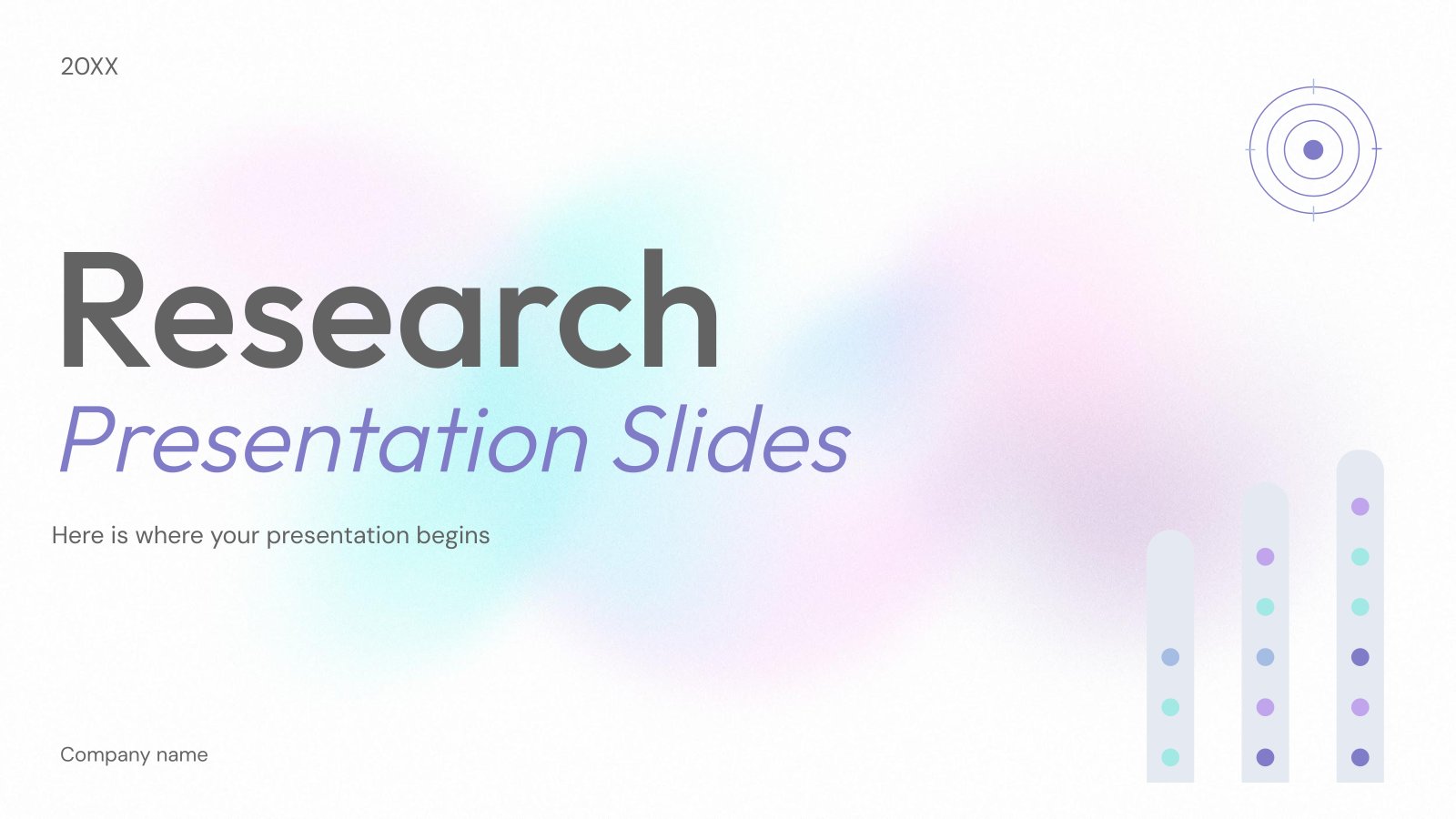 연구 발표 프레젠테이션 템플릿