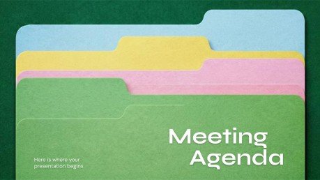 회의 안건 프레젠테이션 템플릿