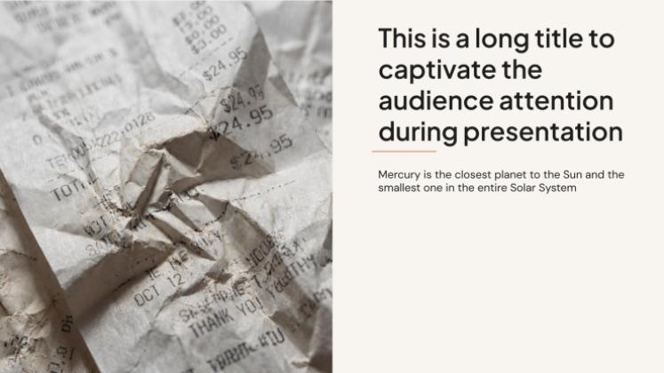 월간 예산 프레젠테이션 템플릿