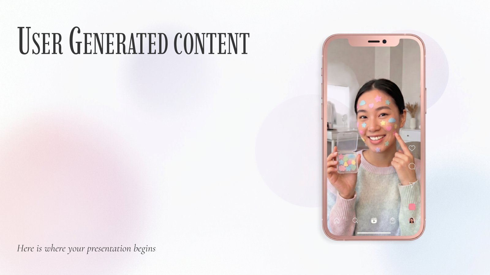 Nutzergenerierte Inhalte Präsentationsvorlage