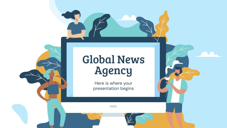 Agence de presse mondiale Modèles de présentation