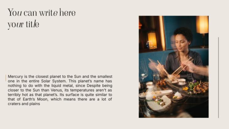 Culinary Innovation presentation template 