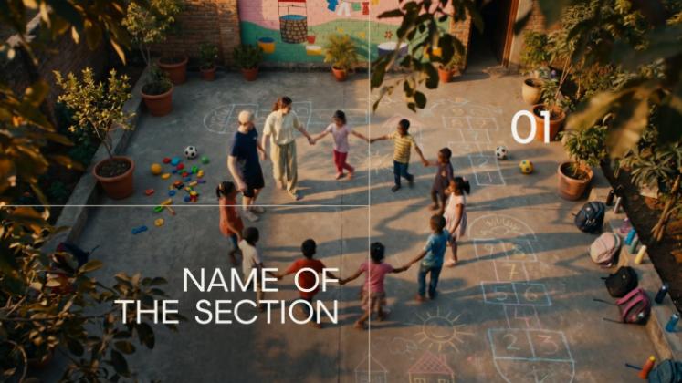 Community Service Hub presentation template 