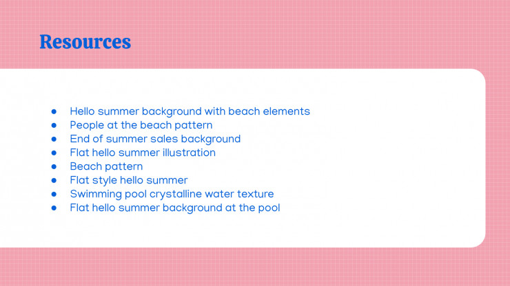 Welcome, Summer! presentation template