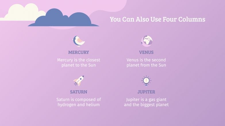 Sky Clouds Google Slides theme and PowerPoint presentation