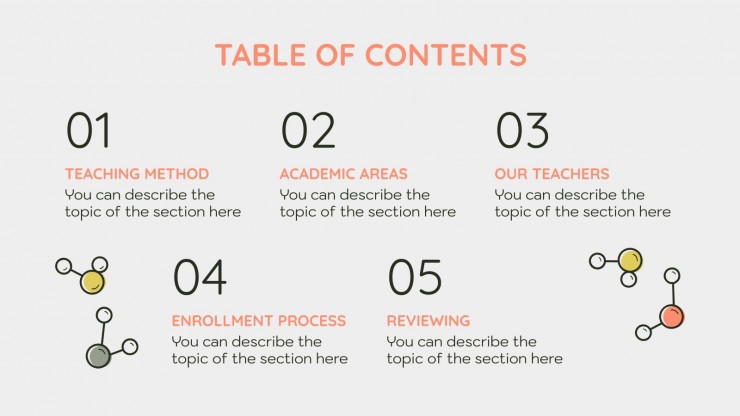 Intempo School Center presentation template 