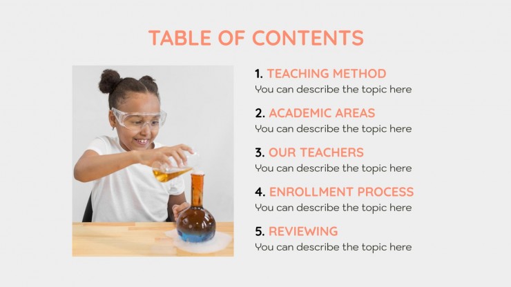 Intempo School Center presentation template 