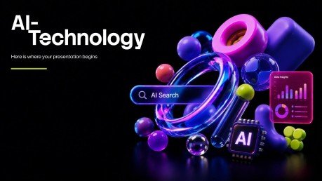 AI Technology presentation template 