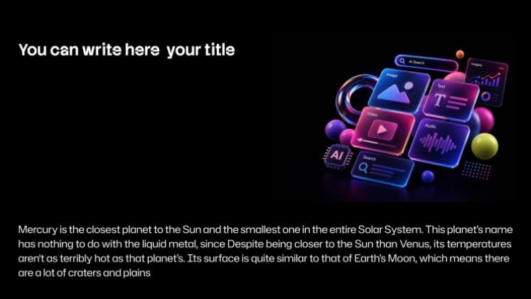AI Technology presentation template 