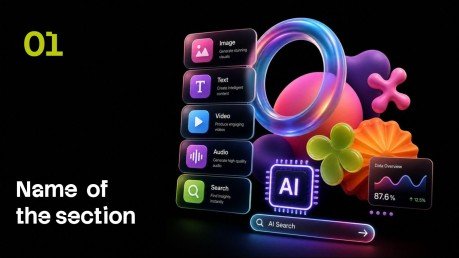 AI Technology presentation template 