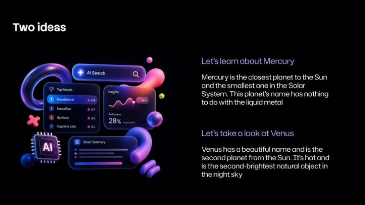 AI Technology presentation template 