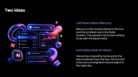AI Technology presentation template 