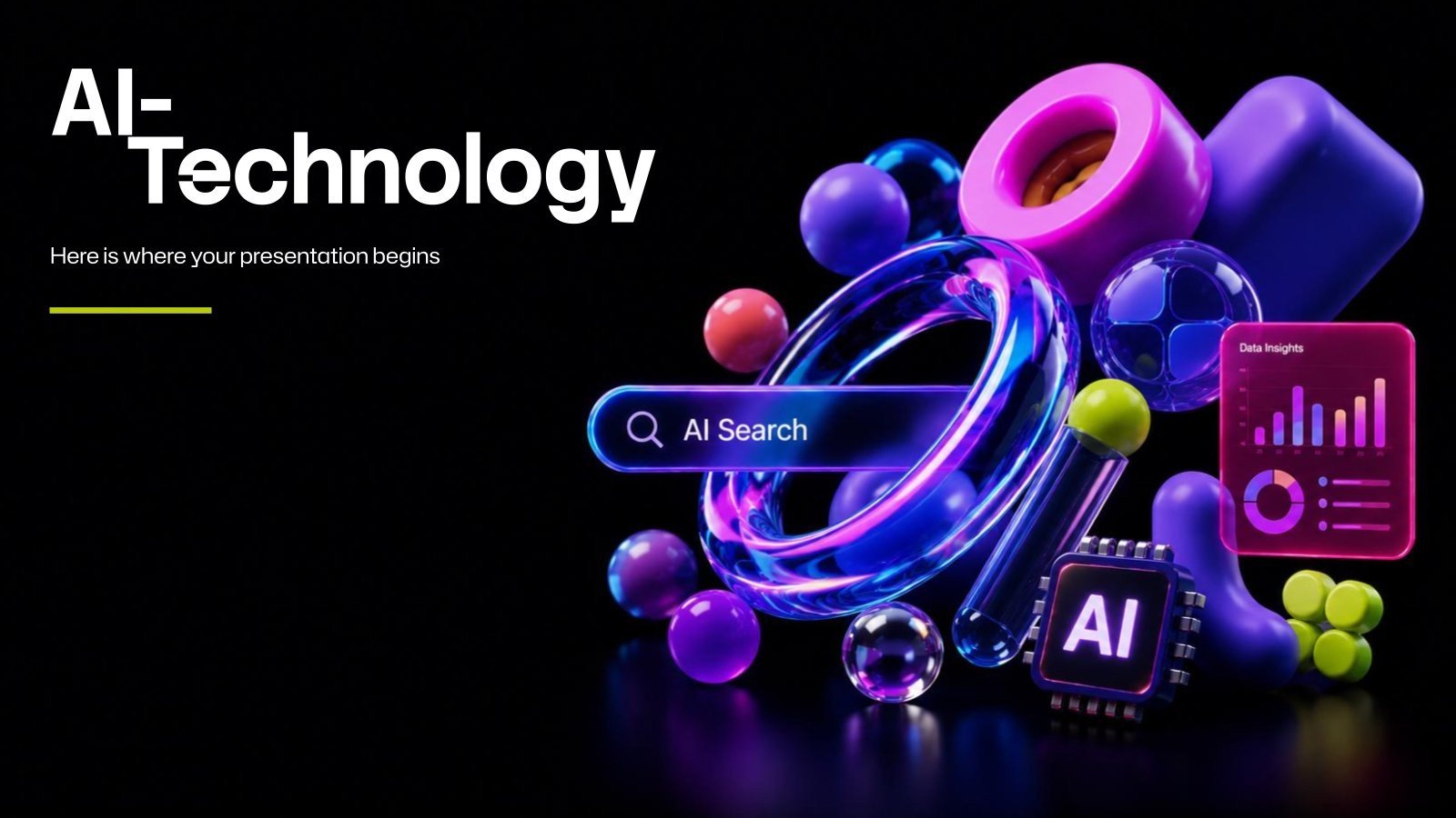 Plantilla de presentación Tecnología de IA
