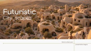 Futuristic Cityscapes presentation template 