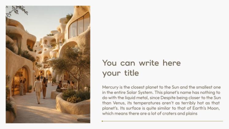 Futuristic Cityscapes presentation template 