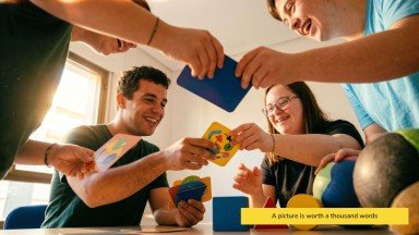 Plantilla de presentación Infografía sobre la discapacidad intelectual