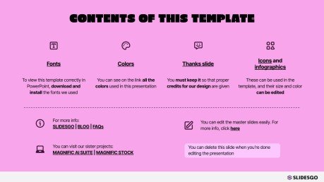 Bold Typography presentation template 