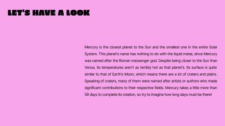 Bold Typography presentation template 