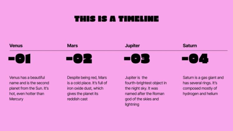 Bold Typography presentation template 