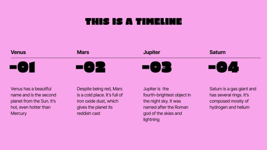 Bold Typography presentation template 