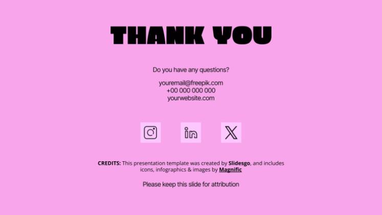 Bold Typography presentation template 