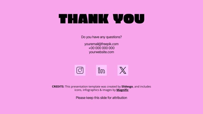 Bold Typography presentation template 