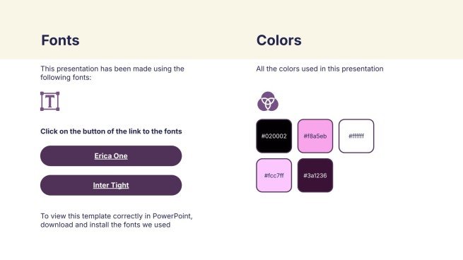 Bold Typography presentation template 
