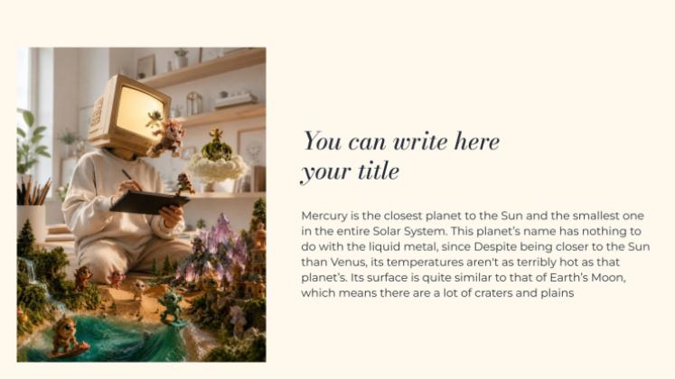 Creative Writing presentation template 