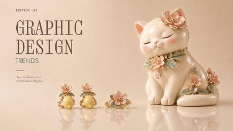 Graphic Design Trends presentation template 