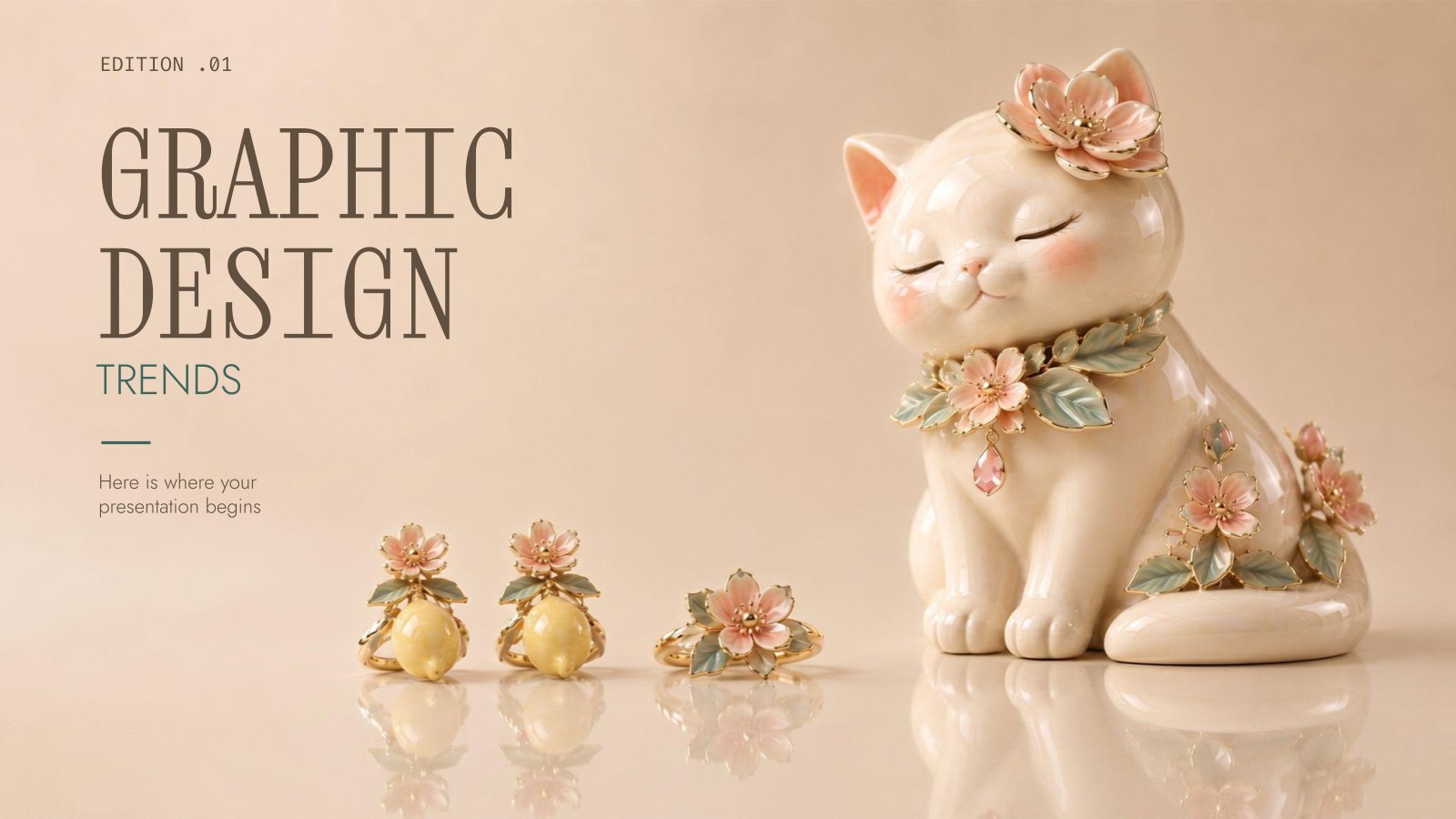Graphic Design Trends presentation template 