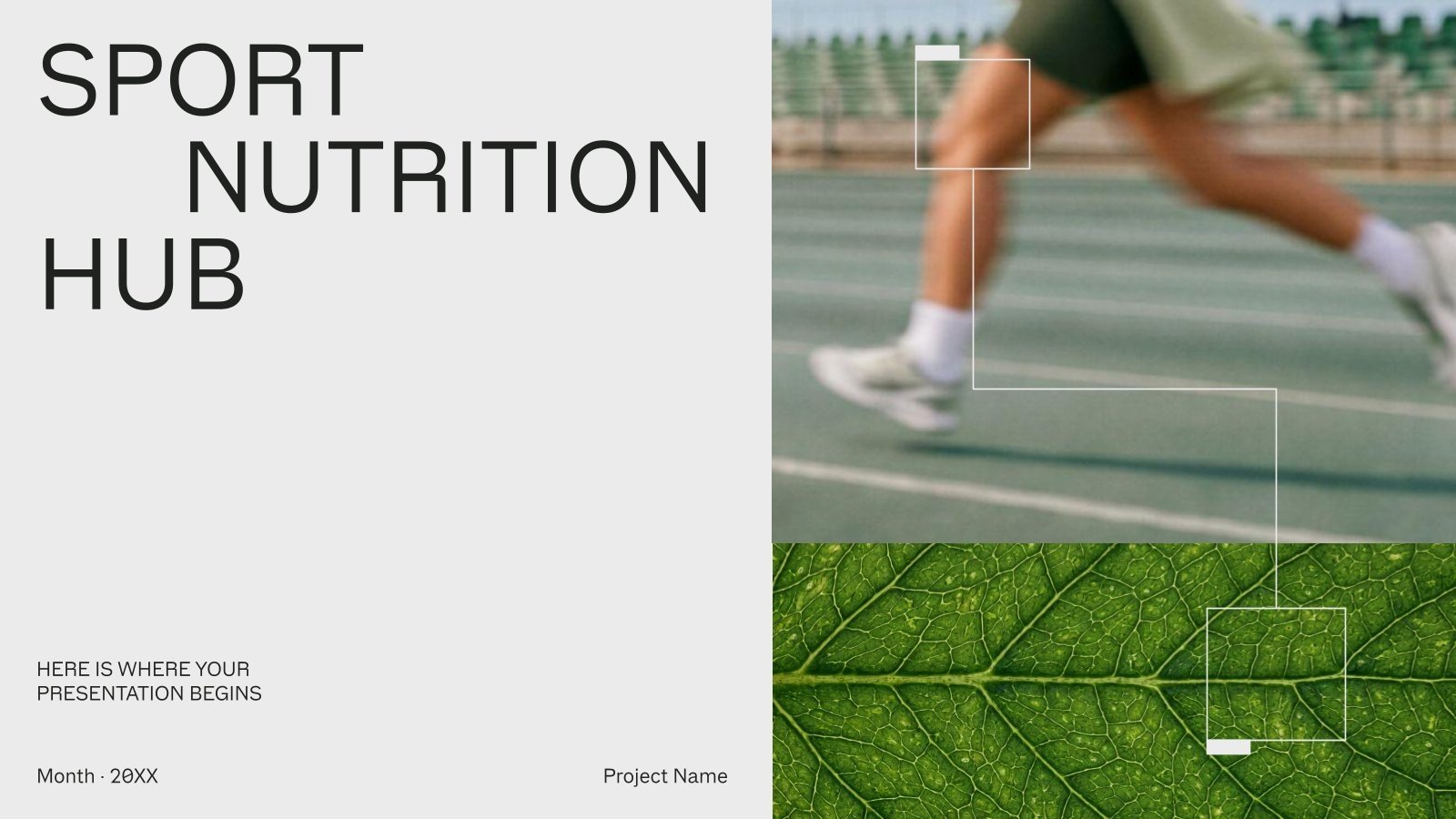 Sport Nutrition Hub Präsentationsvorlage