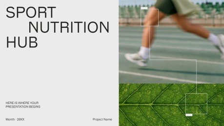 Sport Nutrition Hub presentation template 