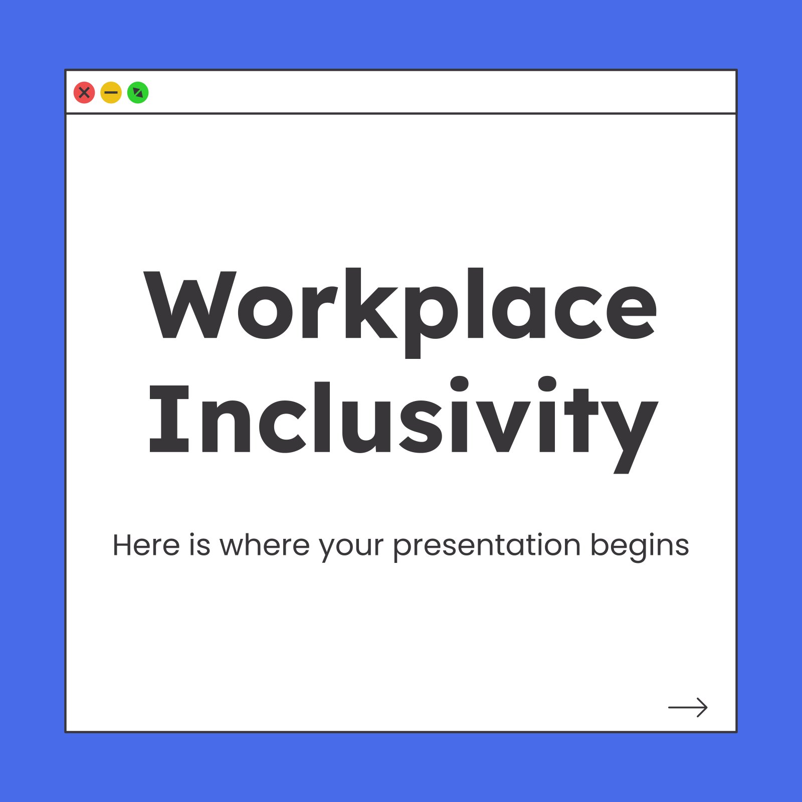 Workplace Inclusivity Square IG Posts presentation template 