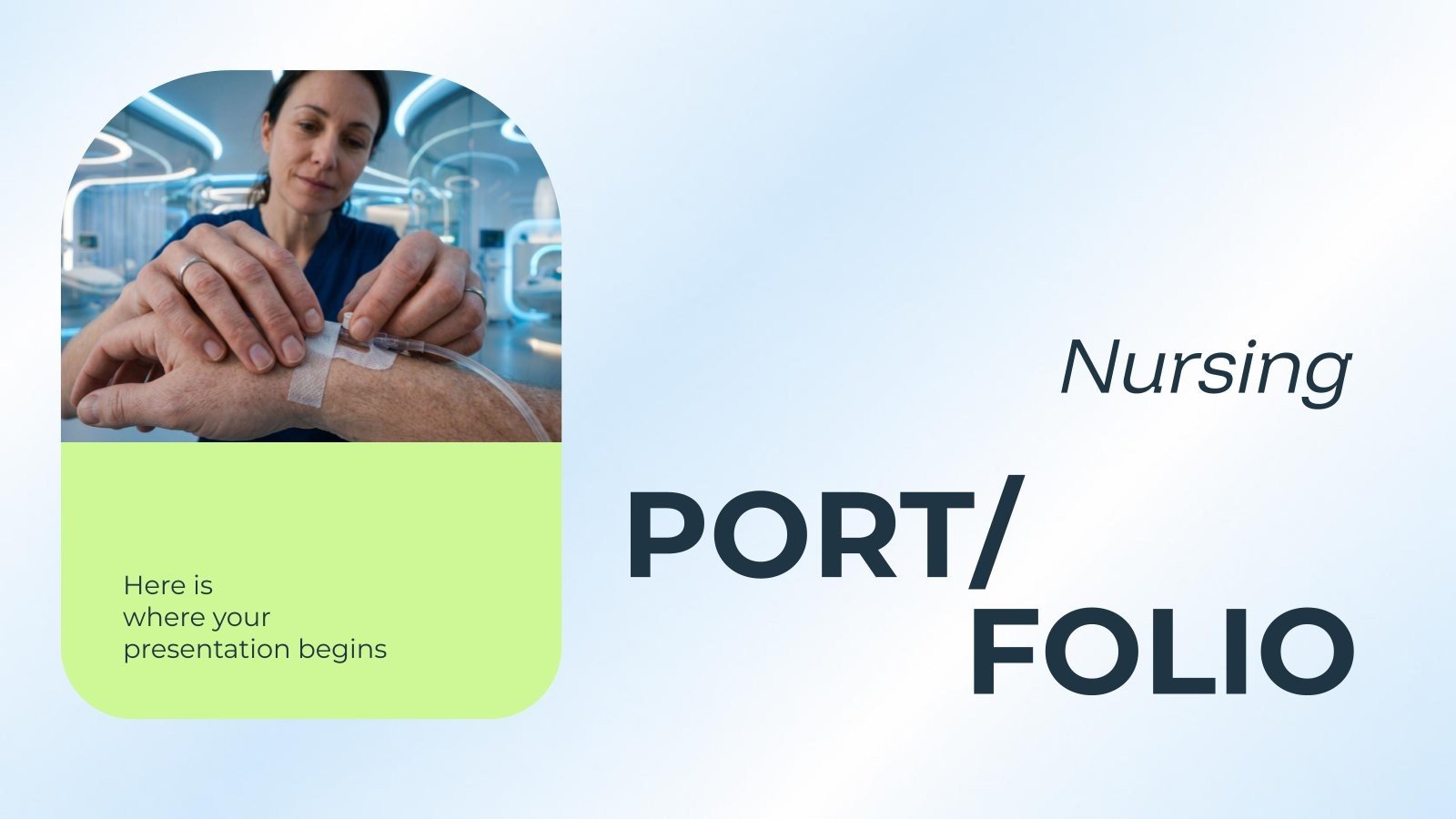 Portfolio de soins infirmiers Modèles de présentation
