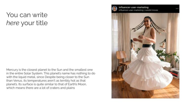 Influencer Marketing Portfolio presentation template 