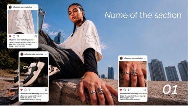 Influencer Marketing Portfolio presentation template 
