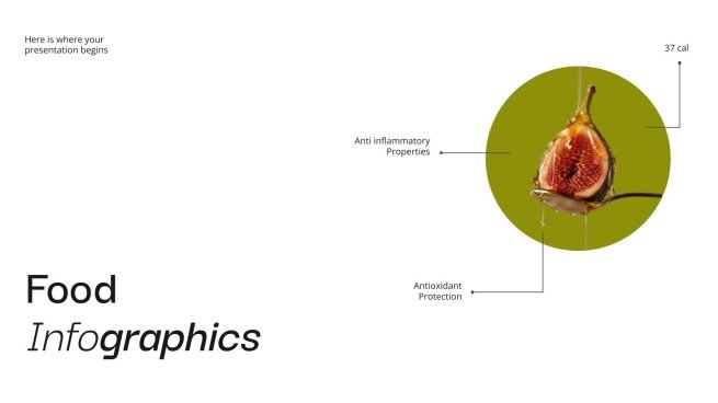 Infographies sur l'alimentation Modèles de présentation