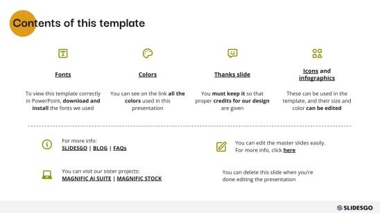 Infographies sur l'alimentation Modèles de présentation