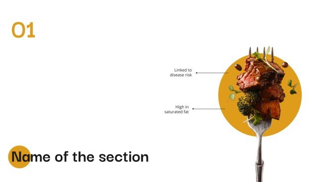 Infographies sur l'alimentation Modèles de présentation