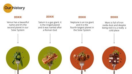 Infographies sur l'alimentation Modèles de présentation