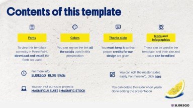 Lemon Fresh presentation template 