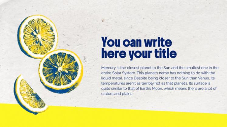 Lemon Fresh presentation template 