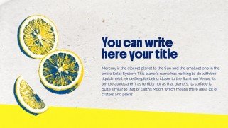 Lemon Fresh presentation template 