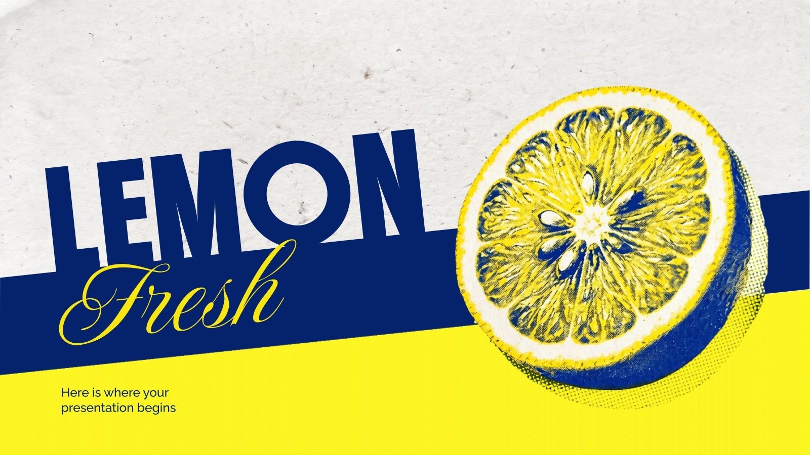 Citron frais Modèles de présentation