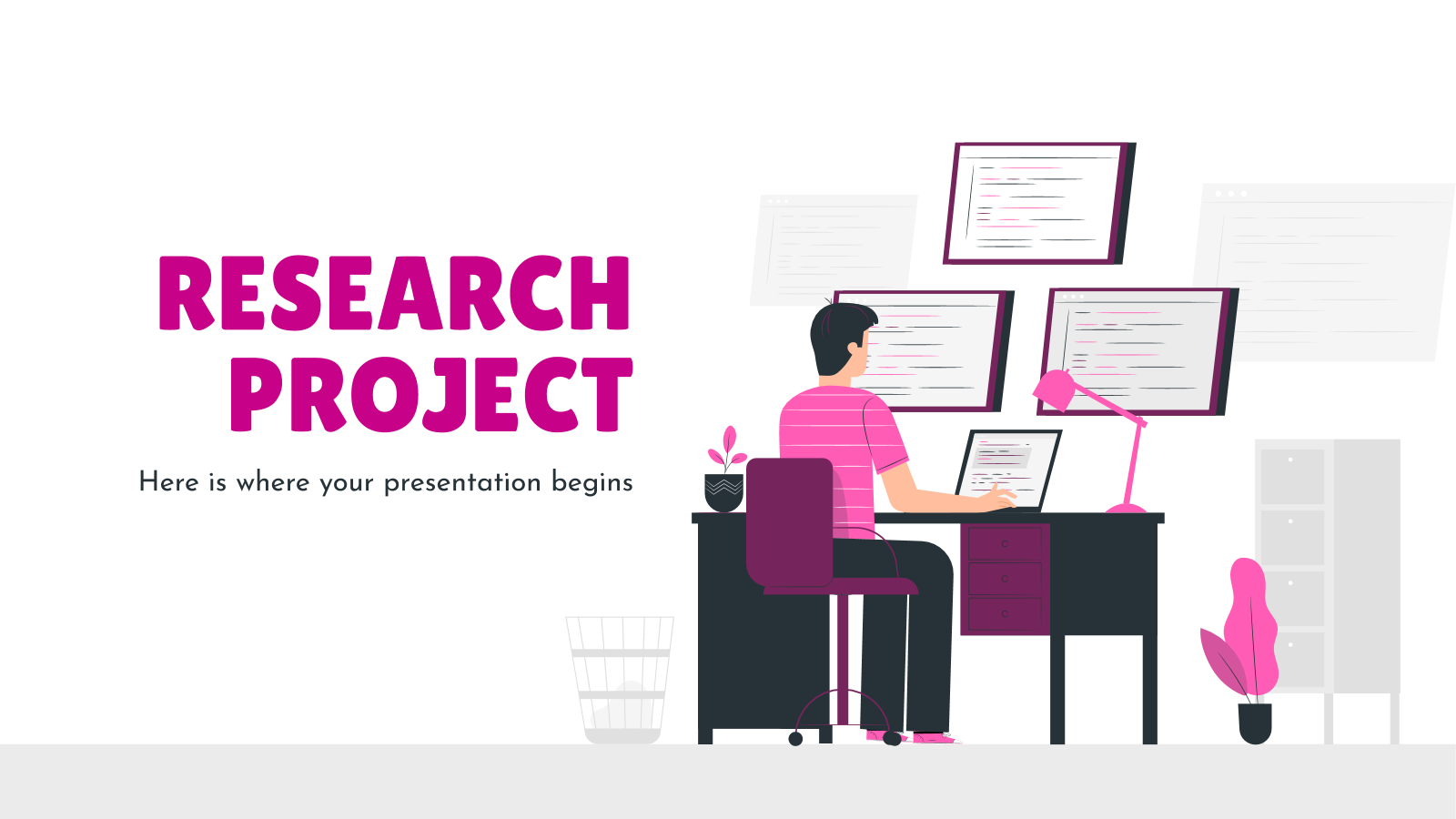 Research Project Proposal presentation template 