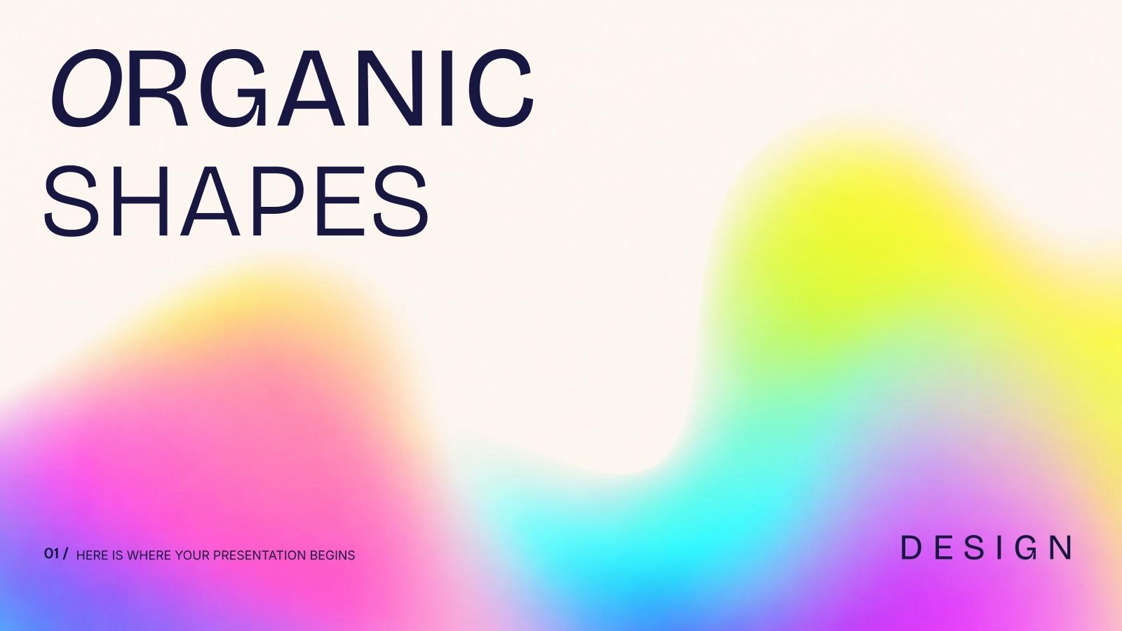 Conception de formes organiques Modèles de présentation