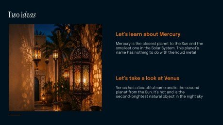 Arabic Lanterns Decor presentation template 