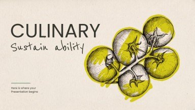 Culinary Sustainability presentation template 