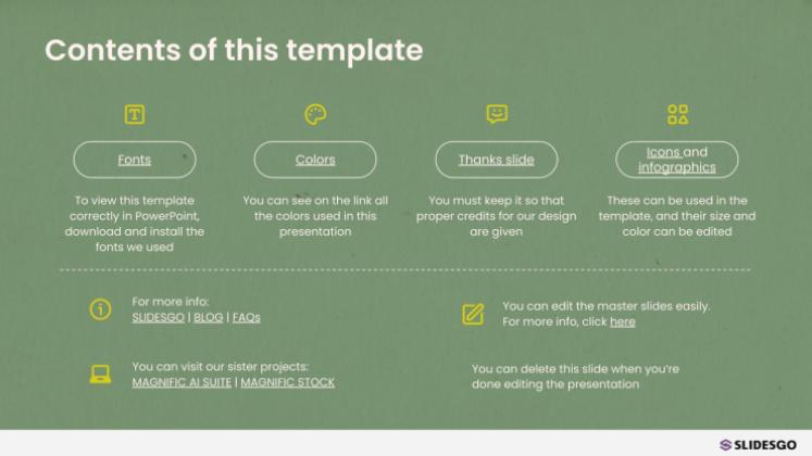 Culinary Sustainability presentation template 